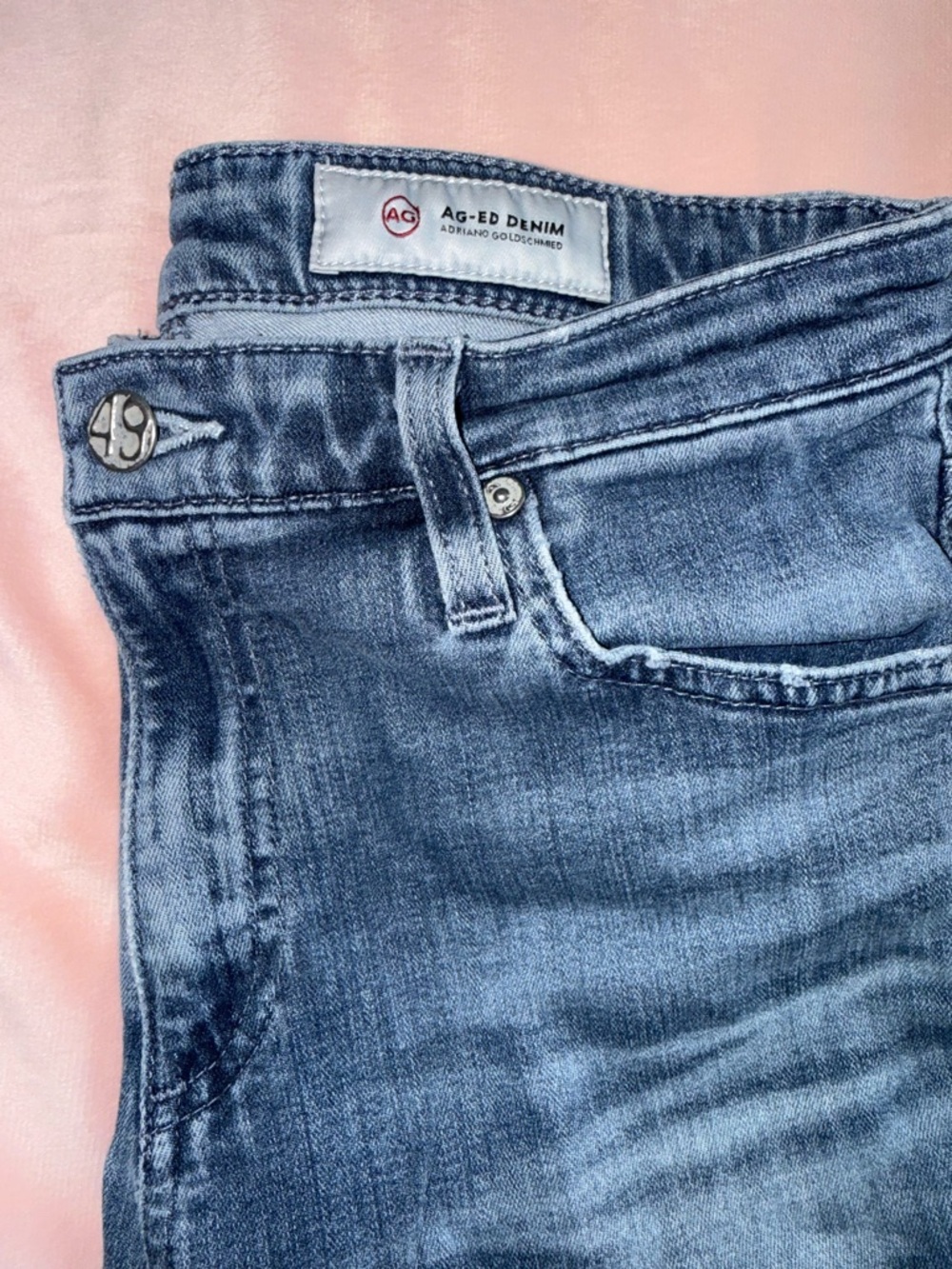 AG Adriano Goldschmeid The Farrah Skinny Crop High Rise Jean Women’s 28 R Ankle - Picture 5 of 15